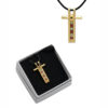 Colgante Cruz Kataluya Acero Dorado Circones 2 Colores