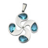 Lauburu 4 Elements Azules