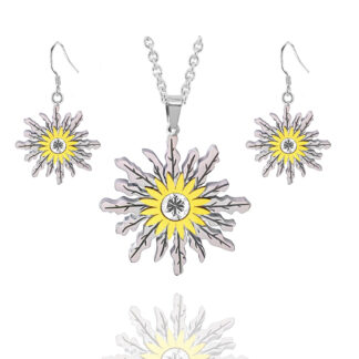 Set Eguzkilore Laztanak con Circón y Pendientes de colgar