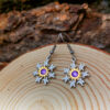 Pendientes Eguzkilore 17mm de Colgar Violet