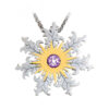 2 en 1 Broche Colgante Eguzkilore Circón Violet