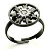 Anillo Eguzkilore 7 Hojas Beltza - Imagen 2