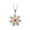 Colgante Eguzkilore 25mm con Circonita Violeta