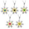 Colgante Eguzkilore 17mm con Circonita Colores