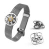 Pulsera Milanesa con Abalorios Lauburu Eguzkilore