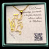 Colgante Dimoni Acero Dorado Diseño Reversible - Imagen 3