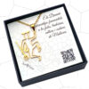 Colgante Dimoni Acero Dorado Diseño Reversible - Imagen 2