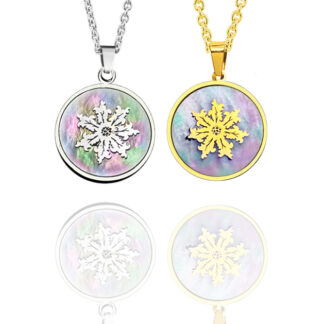 Medallitas Eguzkilore 15mm con Nácar natural