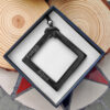 Colgante Rombo 75mm Acero Negro 4 Elementos - Imagen 4