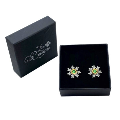 Pendientes Eguzkilore 12mm con Circón de colores - Imagen 4