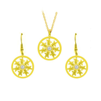 Set Eguzkilore Circulo Dorado 15mm
