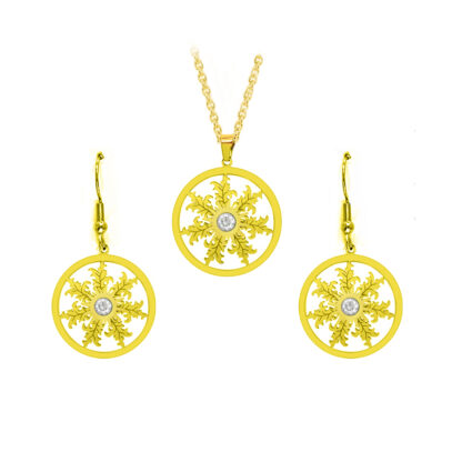Set Eguzkilore Circulo Dorado 15mm