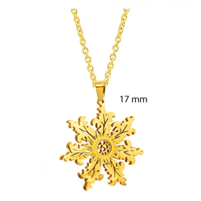 Eguzkilore Altzairua Bakarrik Acero Dorado + Pendientes - Imagen 5
