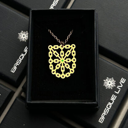 Colgante Cadenas de Navarra 30mm dorado - Imagen 2