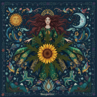 Foulard Diosa Mari 70cm Basque Live - Ilun