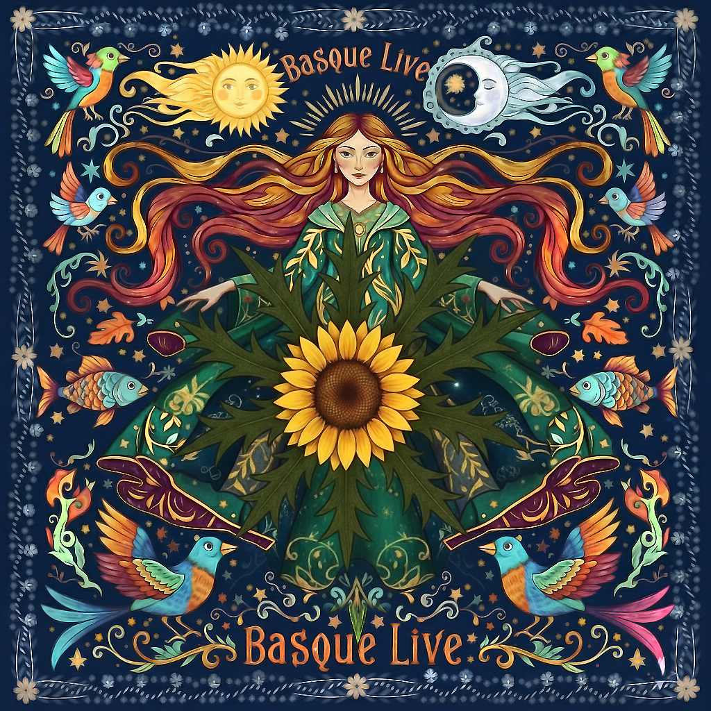 Foulard Diosa Mari 70cm Basque Live - Gaua