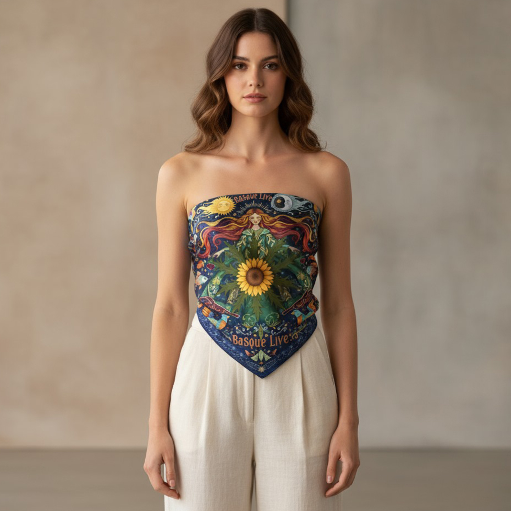 Foulard Diosa Mari 70cm Basque Live - Gaua - Imagen 4