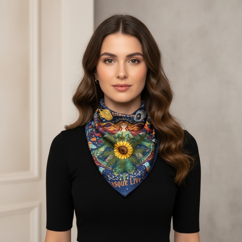 Foulard Diosa Mari 70cm Basque Live - Gaua - Imagen 5