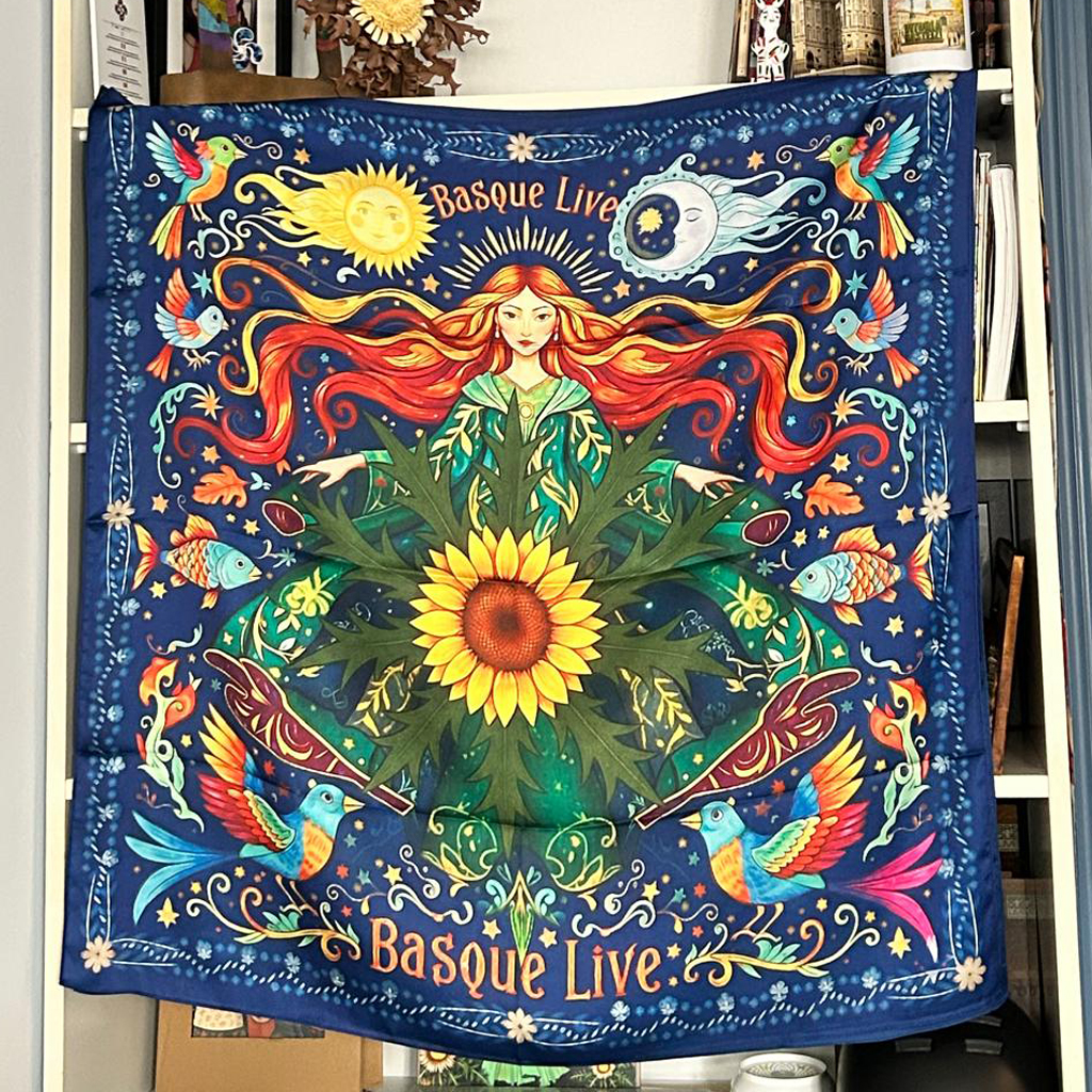 Foulard Diosa Mari 70cm Basque Live - Gaua - Imagen 2