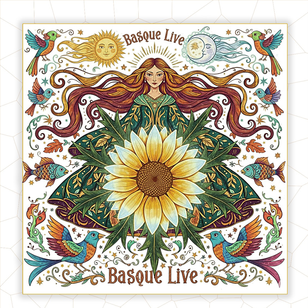 Foulard Diosa Mari 60cm Basque Live - Eguna