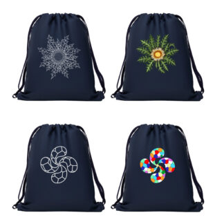 Mochilas de lona Eguzkilore o Lauburu