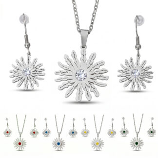 Set Eguzkilore Laztanak Berria 25mm Pendientes 20mm