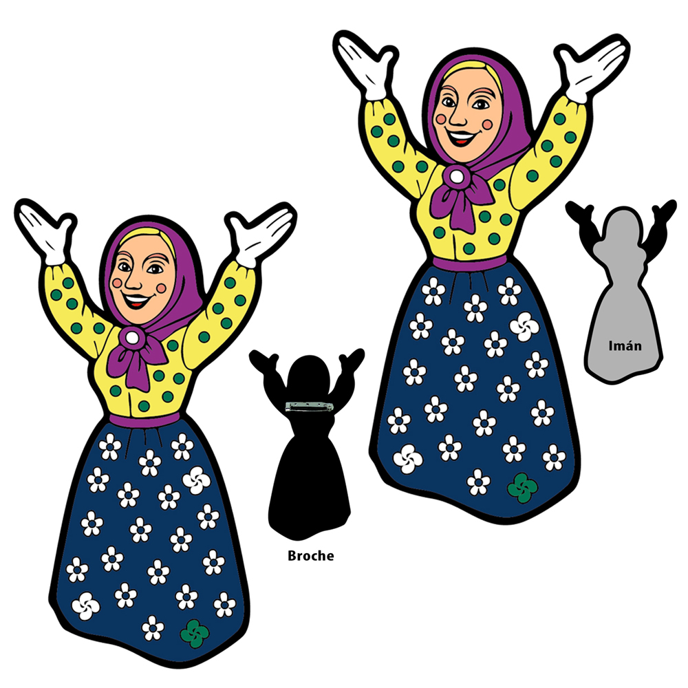 Bilboko Aste Nagusia Broche Imán de 9cm